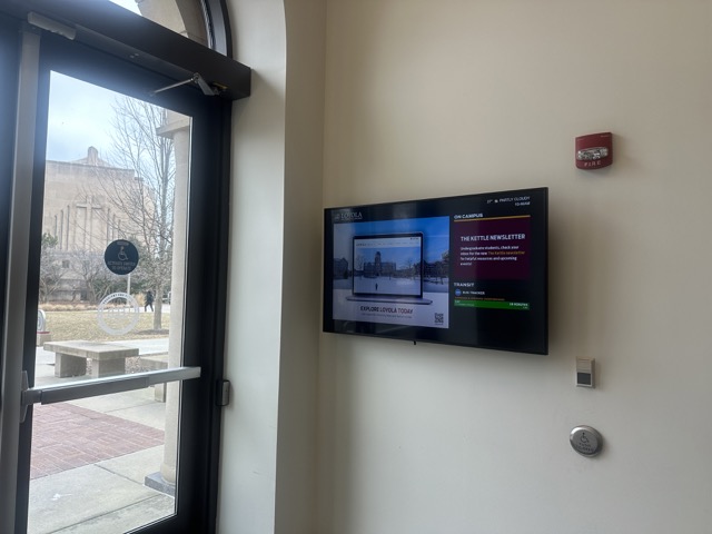 Cuneo Hall East Entrance Digital Signange